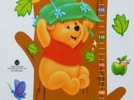 main image for ad Winnie the Pooh Wall Stickers Nursery Kids Growth Chart Mural Decal