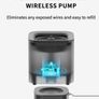 Cat Water Fountain, EVERSWEET SOLO SE, 1.85L Ultra Quiet Automatic Cat Drinking Fountain for Indoor Use, Easy-Clean Design with Carbon Filter and Separate Base, Plug-In Cat Water Dispenser Image 5