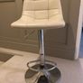 4 x Cream Faux Leather Kitchen Bar Stools Image 2