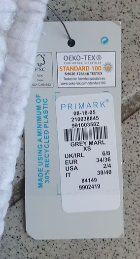 BNWT - Size XS - A Pair of Grey Track Pants - E