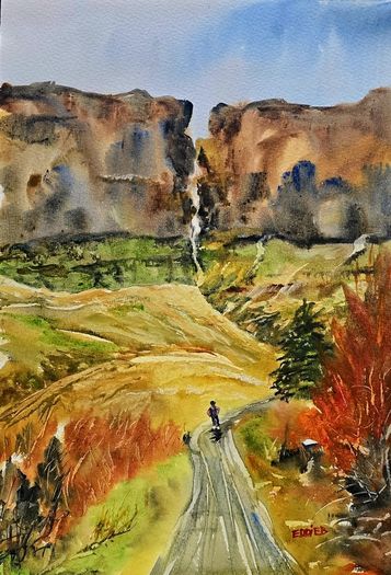 gleniff horseshoe Sligo watercolour
