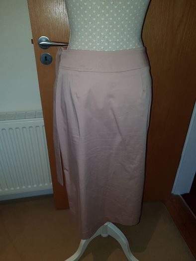 V by Very blush pink/beige wrap skirt size 10 bnwt