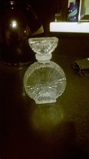 Elaborate Old Glass Bottle