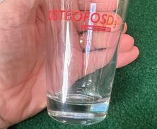 Chemist shop Osteofosd's drinking  Glass
