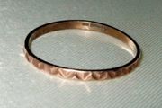 Vintage Hallmarked 9k Rose Gold Geometric Ring