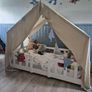 Toddler Floor Bed / Kids House Bed with Mattress Image 2