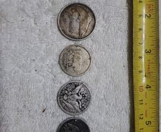 Mixed silver coins