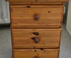 Bedside Table Chest of Drawers Nightstand Solid pine wood cabinet