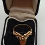 Vintage 9ct yellow gold saddle ring size Q and a half Image 3