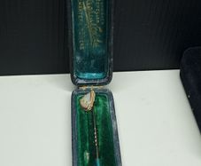 Antique Gold Stick Pin with Agate Stone | Original Jeweller Box | Charters Towers