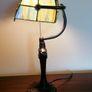 New Tiffany Bankers Lamp  Dragonfly Stained Glass Image 4