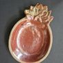 Vintage Retro clay ceramic plate, Tinket Tray, jewellery tray, handmade Image 2