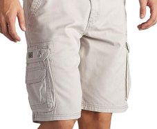 Lee Men's W Cargo Shorts with D-Ring Belt 21833, Cadet Grey, 42 EU, Size 2XL