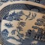 Beautiful Antique Blue and White Transferware Willow Pattern Small Platter, by D. Methven & Sons, Kirkaldy, Scotland, Circa 1847-1864 Image 3