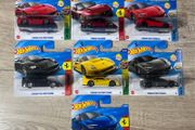 7 X Ferrari mainline Hot Wheels