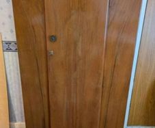 Vintage 1940s Art Deco Wooden Wardrobe Mid Century Gentlemans Compactum
