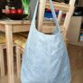 Grey Leather Tote Bag Image 4