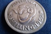 1962 Australian Silver Shilling.