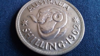 1962 Australian Silver Shilling.