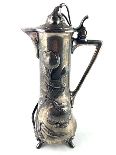 Rare antique art nouveau WMF claret jug