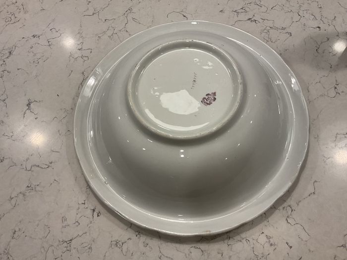 Empire Ware Antique Serving Bowl Lilac Print