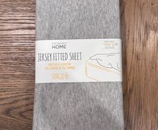Primark Grey Jersey Single Bed Sheet