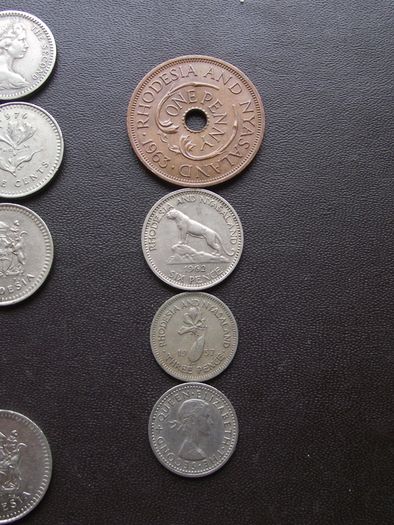 Rhodesia & (Rhodesia & Nyasaland) A Lot of 22 coins (1957-1976)