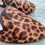 Pretty Loafers Pony Skin Leopard Print Flats Size 4 Image 4