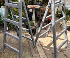 Pair of rare antique vintage ladders