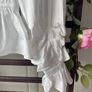 Bershka white 100% cotton long sleeve top medium Image 6