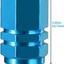 NEW SALE | 8 Pcs Aluminum Tire Valve Stem Caps Metal Car Dust Caps for Car Tyres Universal Tyre Valve Caps Car Caps with Gasket for Motorbike, Trucks, Bike, Electric Scooter, SUV, Baby Buggies (red, blue) Image 2