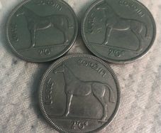 Three Irish Half Crowns