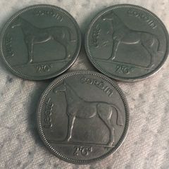 Three Irish Half Crowns