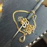 gold plated silver earring and pendant set Image 6