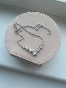 Paul Costello  Bridal Range Cz Necklace Sterling Silver