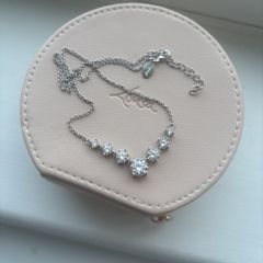 Paul Costello  Bridal Range Cz Necklace Sterling Silver