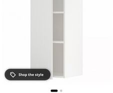 ikea metod kitchen wall cabinet with shelves and door 40x100