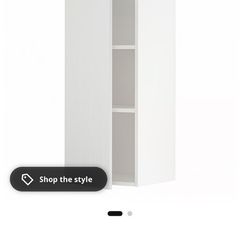 ikea metod kitchen wall cabinet with shelves and door 40x100