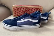 Vans blue suede canvas