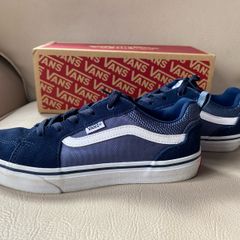 Vans blue suede canvas