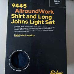 Snickers 9445 AllroundWork, Shirt & Long Johns Light Set Large navy