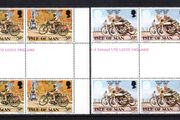 1973 Isle of Man Golden Jubilee Manx Grand Prix 1923-1973 Commemorative Stamp Gutter-T Pairs Mint Never Hinged (MNH)
