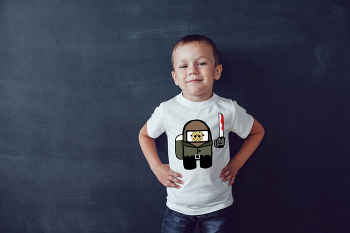 Among Us characters t-shirts for adults and kids