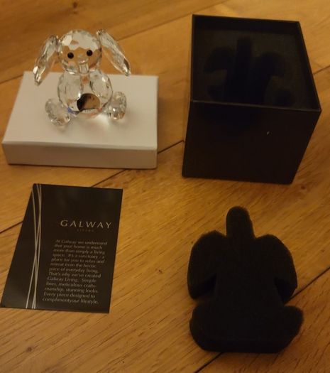 Galway Crystal Baby Elephant