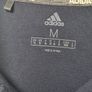 Mens Adidas performance polo t shirt 100% polyester size medium golf sports Image 5