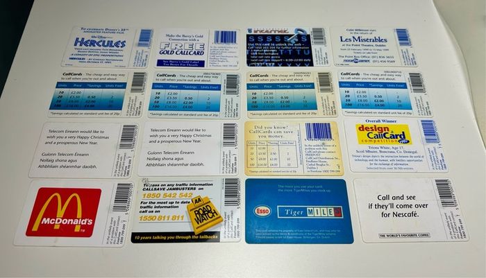 Vintage telecom Eireann CallCards