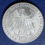 Unc 1972 Germany Silver 10 Deutsche Mark Olympic Games in Munich Image 2