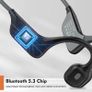 Real Bone Conduction Headphones Bluetooth Wireless Earphones Waterproof Sports Headset with Mic for Workouts Running Driving Image 2
