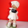 Three  Vintage  Goebel-Hummel Style Girl Figurines 1900s Image 5