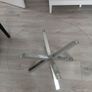 Glass and chrome coffee table with lamp table Image 2